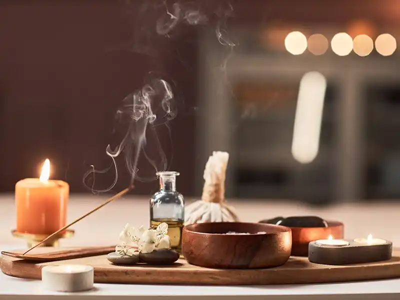 Productos de aromaterapia.